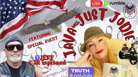LIVE! FRIDAY AT 11am EST! Java with Just Jodie featuring special guest, Veteran ,Teacher,The #PHPNEWS team assistant director Jeff,@JR_ispissed on Truth Social!