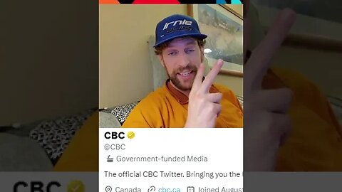 CBC Twitter labeled "Government-Funded Media"