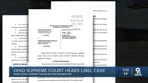 Ohio Supreme Court hears arguments in libel dispute