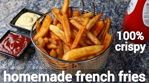 Making Crispy French fries and Sweet Sauce with in 5