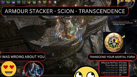 PoE 3.24 - Scion Armour Stacker - Transcendence Guide - TANKY & DPS | I was wrong about you