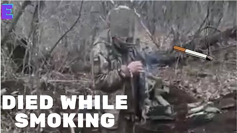 Breaking News / Ukrainian soldier dies while smoking.