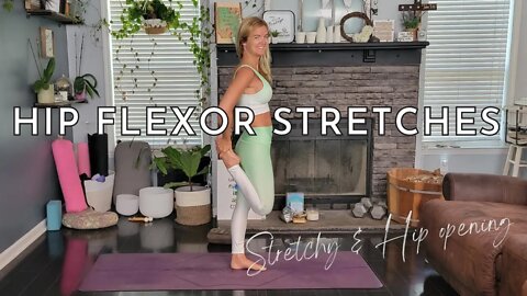 Hip Flexor Stretches | Front Body Deep Stretch | Yoga with Stephanie