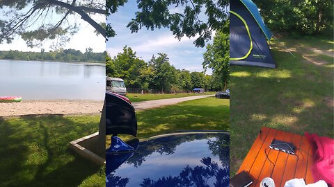 Spending a night in beautiful nature at a very nice campground | Beach, Woods, Nature.