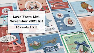 Love From Lizi | November 2021 kit | 10 cards 1 kit