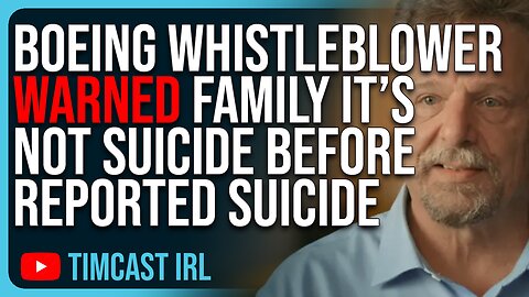 Boeing Whistleblower WARNED Family It’s NOT SUICIDE Before Reported Suicide