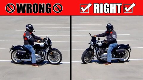 How to Turn a Motorcycle from a Stop the Right Way