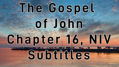 The Holy Bible - The Gospel of John Chapter 16 (Audio Bible - NIV) subtitles