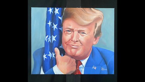 Trump Acrylic Painting Time Lapse