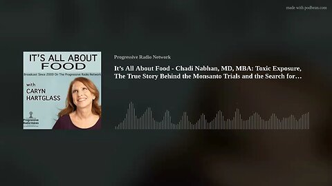 It’s All About Food - Chadi Nabhan, MD, MBA: Toxic Exposure, The True Story Behind the Monsanto Tri