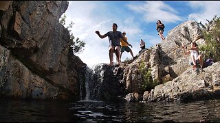 Swim in natural pool