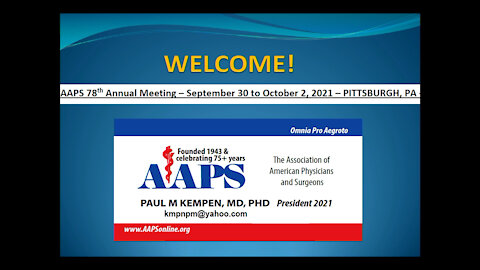 78th Annual Meeting - President's Welcome Message - Paul M. Kempen, MD, PhD