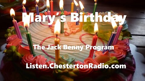 Mary's Birthday - Jack Benny Show