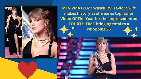 MTV VMAs 2023 WINNERS: Taylor Swift makes history as she earns top honour Video Of The Year