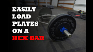 Easily Load Plates on a Hex Bar