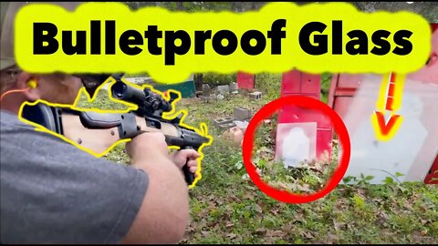Bulletproof Lexan vs Glock 20 10mm, AR15 223, High Point 45acp Carbine, Rossi 44 Magnum & NAA 22 mag