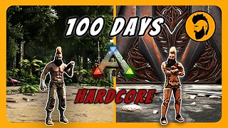 I Survived 100 Days on The Island on Hardcore mode! Ark