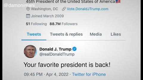 McAfee Post 10 5 2022 Decode Trump BACK on TWITTER!