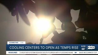 Cooling centers to open as temperatures rise