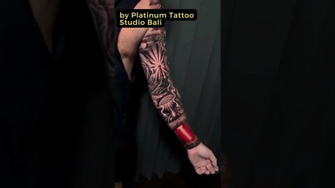 Stunning Tattoo by Platinum Tattoo Studio Bali #shorts #tattoos #inked #youtubeshorts