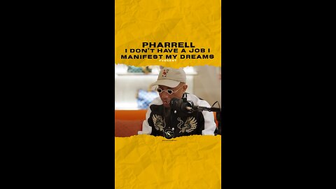 @pharrell I don’t have a job I manifest my dreams. #pharrell 🎥 @voguemagazine