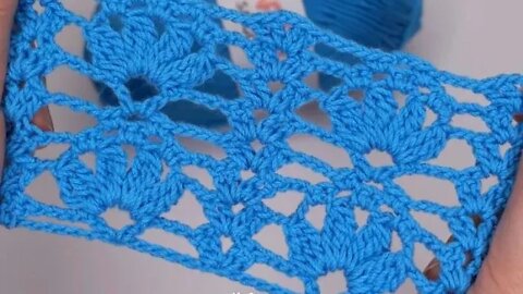 How to crochet lace pineapple stitch short simple tutorial by marifu6a