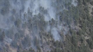 AIRTRACKER7 flies over Kruger Rock Fire in Larimer County