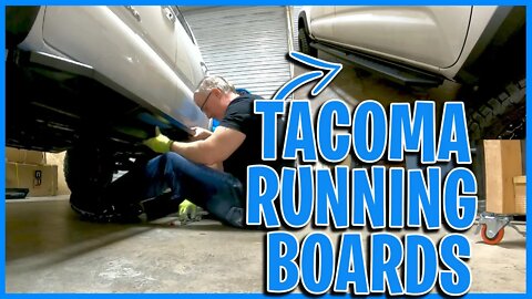 How to install running boards on a 2022 Toyota Tacoma eps 8 Much easier for the ladies to get in.