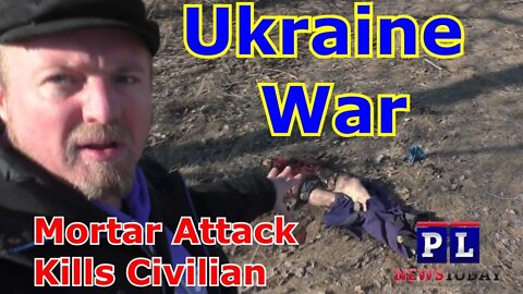 18+ Ukraine Mortar Attack Kills Civilian Waiting For Bus In Donetsk (GRAPHIC)