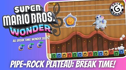 Super Mario Bros Wonder - ALL Pipe-Rock Plateau Break Time! Levels