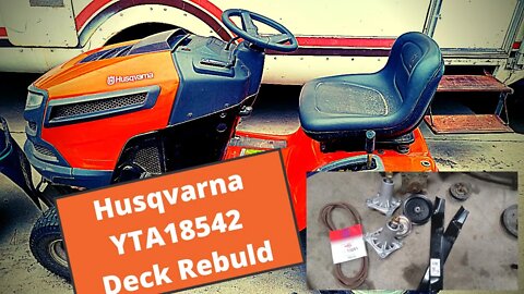 Husqvarna YTA18542 Mower Deck Rebuild pt2