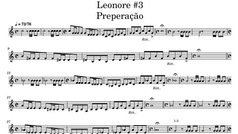 🎺🎺[Trumpet Excerpts] - Leonore Overture 3 Op.72 - Ludwig van Beethoven Preparation Exercise