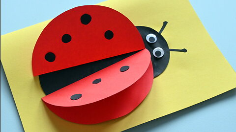 How To Make Easy Paper Ladybug for Kids /DIY