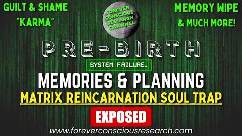 Pre-Birth Memories & Experiences MEMORY WIPE, Shame & Guilt | Matrix Reincarnation Soul Trap EXPOSED