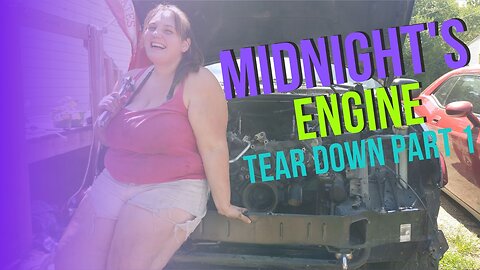 Midnight's our 2003 Jeep Grand Cherokee WJ Engine Tare down Part 1