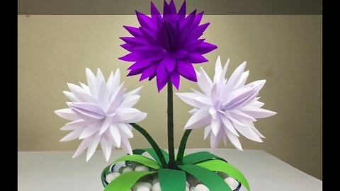 Easy Lotus Flower Making With Paper.