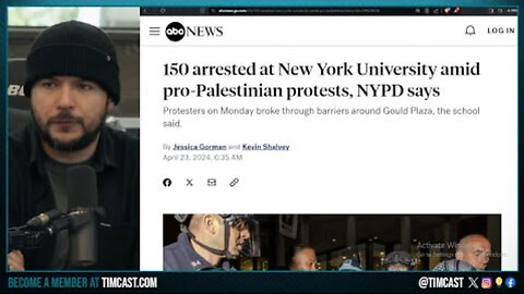 MASS ARRESTS As Police STORM Anti Israel Protest At NYU