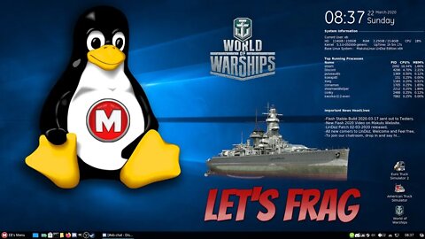 World of Warships LIVE on Makulu Linux #1