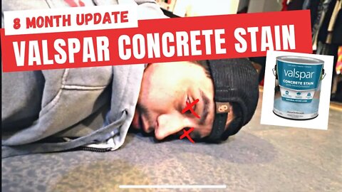 Valspar Concrete Stain Update 8 Months Later