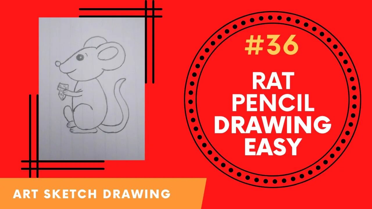 How to draw from nature sketch of cute rat. Creation step by step pencil  drawing. Educational page for artists. School textbook for developing  artistic skills. Hand-drawn vector image. Stock Vector | Adobe