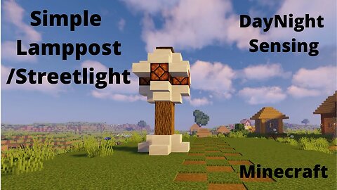 How to make Lamppost in minecraft || Easy street light Tutorial