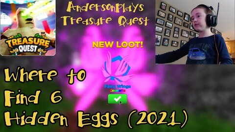 AndersonPlays Roblox 🌻EVENT🌻 Treasure Quest - Where to Find All 6 Hidden Eggs (April 2021)