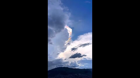 RAINBOW IN THE CLOUDS 😱😱