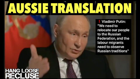 Vladimir Putin | National Address | Aussie Putin Translation