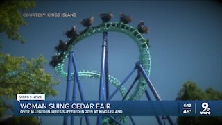 Woman sues Cedar Fair over alleged injuries at Kings Island