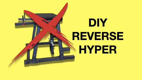 DIY Reverse Hyperextension Machine | Garage Gym Ideas