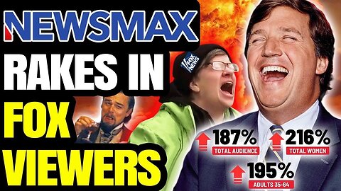 REVENGE: Newsmax TROLLS Fox News As Ratings SOAR 400% | Viewers RAGE ABANDON Fox En Mass Over Tucker