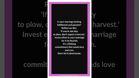 Is your marriage lacking fulfillment and passion? #shorts #marriagetips #wifecoach #tih