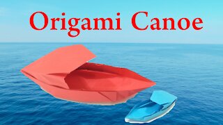 How to Make Origami Boat Canoe (Designed by Fold ON)