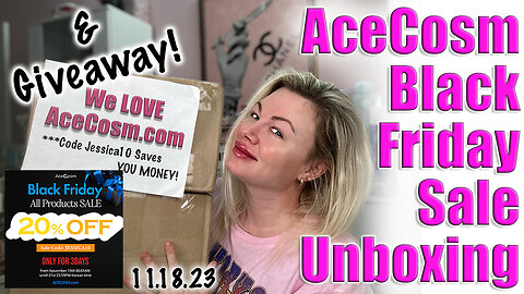AcecOsm Unboxing and GIVE AWAY - Black Friday Sale has STARTED! Code Jessica10